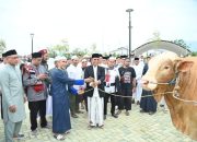 Moment Idul Adha, Gubernur Sulteng Anwar Hafid Serahkan 127 Hewan Kurban
