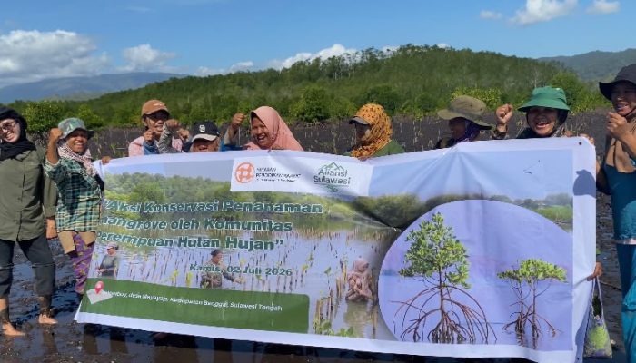 Aksi Konservasi Penanaman Mangrove di Hutan Bakau Kolomboy Libatkan Perempuan dalam Pelestarian Ekosistem Pesisir
